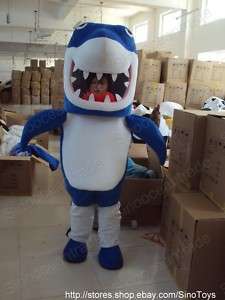 Shark Mascot Costume Fancy Dress Suit Outfit EPE  