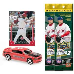 2008 Upper Deck Collectibles MLB Dodge Charger with Trading Card & Two 