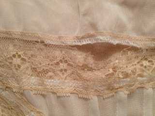 NWD Lily White Ivory Sheer Flowy Top With Lace Details S  
