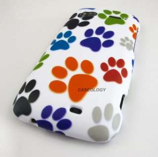 COLORFUL DOG PAW HARD CASE COVER HTC SENSATION 4G PHONE  