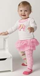 NWT Mud Pie Baby Girl Elephant Skirt Set Size 0   3T 718540124123 