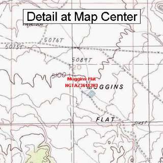  USGS Topographic Quadrangle Map   Muggins Flat, Arizona 