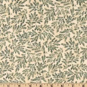  42 Wide Yours Truly Flannel Fern Cream Fabric By The 
