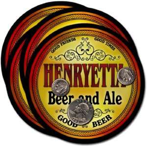  Henryetta, OK Beer & Ale Coasters   4pk 