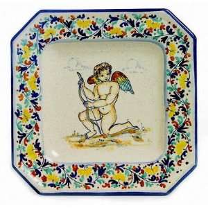  DERUTA VARIO Square wall plate with Cupid (7X7) [#1362/A 