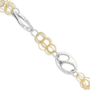  Sterling Silver and Vermeil Bracelet Length 8.5 Jewelry