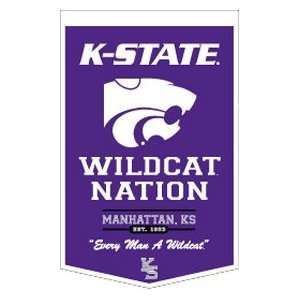  Kansas State Wildcats KSU NCAA 18X27 Powerhouse Wool 