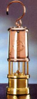 Authentic Welsh Miners Lamp Copper & Brass NEW 7 tall  