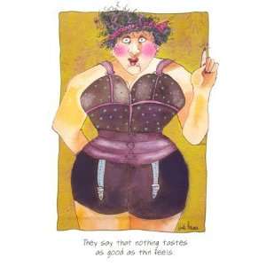 Fat Tastes Better, Note Card by Vicki Bruner, 5x7