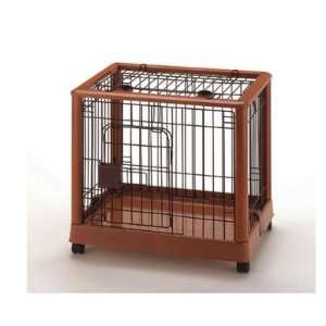  Richell R9412 X Hardwood Mobile Pet Crate Size Small Pet 