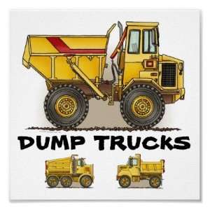  Dump Truck Poster Print