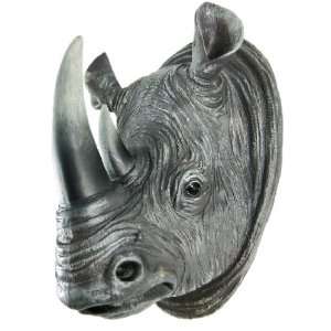  Rhinoceros Head Wall Mount Statue Mini Bust Rhino
