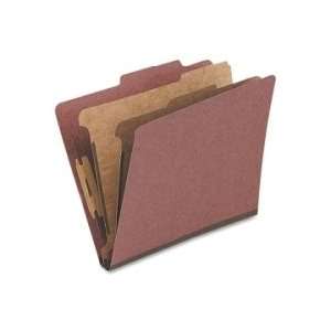  Globe Weis Legal Classification Folder With Divider   Red 