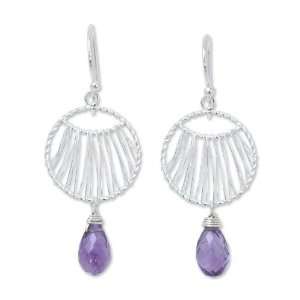  Amethyst chandelier earrings, Moonbeams Jewelry