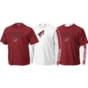 Reebok Phoenix Coyotes Youth 3 in 1 T Shirt Combo Sports 