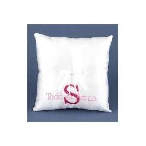  Ivory Bottom Monogram Pillow