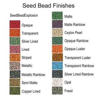 To see all additional colors and finishes of Czech 6/0 beads, click 