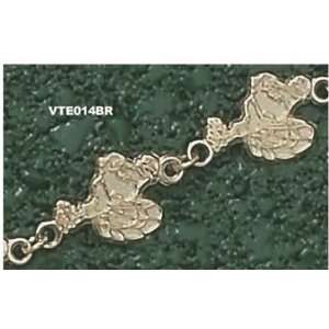  14Kt Gold Virginia Tech Hokie Bird Bracelet 7 3/4 Sports 