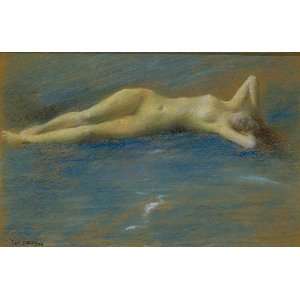   Thomas Wilmer Dewing   24 x 16 inches   Reclining N