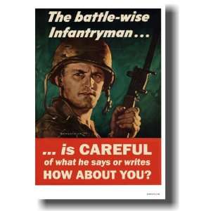  The Battle wise Infantryman   Vintage WWII Reproduction 