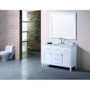  Design Element London 48â? Bathroom Vanity   Pearl White