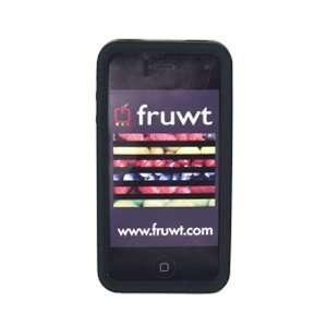  Fruwt iPhone4 Skin w/ Screen Protector   Black (Home 