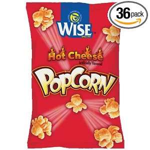 Wise Hot Cheese Popcorn, 1 Oz Bags (Pack of 36)  Grocery 