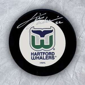  TIGER WILLIAMS Hartford Whalers SIGNED Hockey Puck Sports 