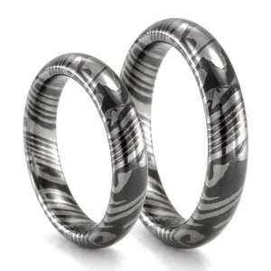  Matching Set of 4mm Timoku Bands by Edward Mirell Jewelry