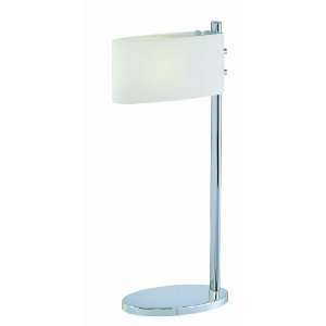 Lite Source LS 21516C/FRO Hovan Table Lamp, Chrome with Frost Glass 