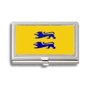  Danish Minority Schleswig Flag Business Card Holder Metal 