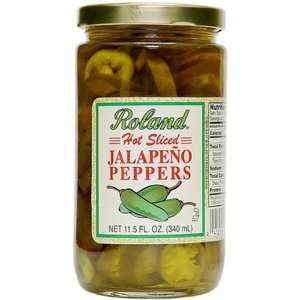 Roland Slice Jalapeno Peppers, 128 Ounce Grocery & Gourmet Food