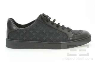 Louis Vuitton Black Monogram Idylle Canvas & Leather Mens Sneakers 