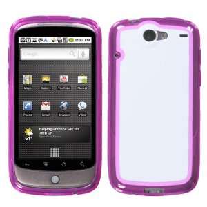   Hot Pink Gummy Cover for HTC Nexus One Cell Phones & Accessories