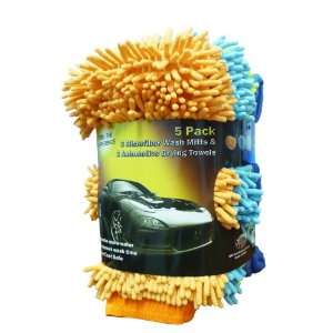  Microfiber Wash Mitts and Drying Towels Automotive