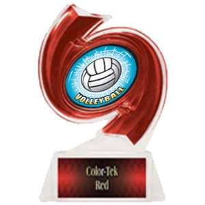  Volleyball Hurricane Ice 6 Trophy RED TROPHY/RED TEK PLATE   HD 
