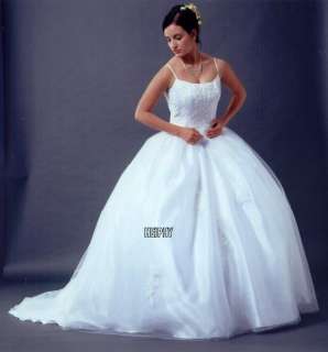 FrSh* Sexy Tulle Wedding Dress Plus Siz 30 26,28,32,34  