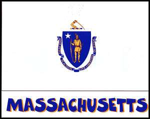 Massachusetts State Flag T Shirt New 8 Sizes 3 Colors  