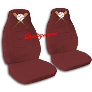  2 Burgundy Baseball seat covers for a 2006 to 2012 Chevy 