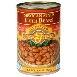 Casa Fiesta, Mexican Style Chili Li Bn, 15 Ounce (12 Pack)  