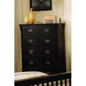  Storage Chest with Pewter Handles in Distressed Black 