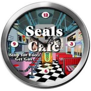  SEALS 14 Inch Cafe Metal Clock Quartz Movement Kitchen 