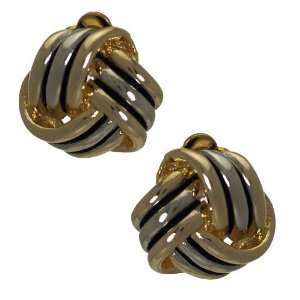  Meribel Gold and Silver Clip On Earrings Jewelry