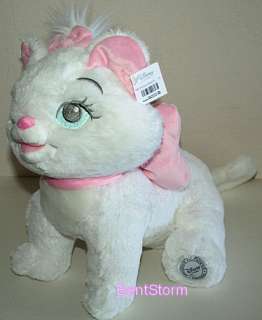  MARIE white CAT w/bow ARISTOCATS movie Plush Doll 14 