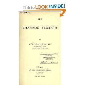  The Melanesian Languages Robert Henry Codrington Books