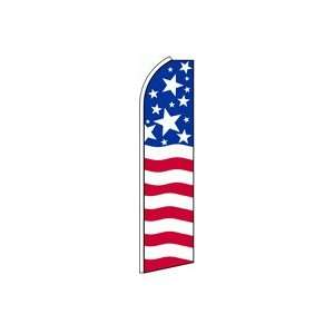  USA PRIDE Feather Banner Flag (11.5 x 3 Feet) Patio, Lawn 