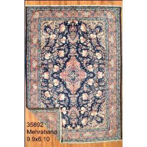  6x9 Hand Knotted Mehraban Persian Rug   610x99