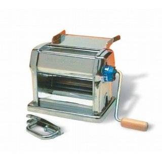 Imperia Restaurant Manual Pasta Machine with Handle, Clamp and Tray