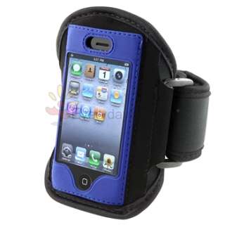 Case+Blue Armband+Privacy Filter for iPhone 3 G 3GS OS  