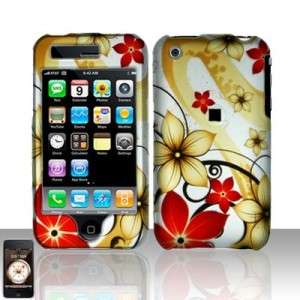 Red Flowers Hard Case Cover for Apple iPhone 3G 3GS  